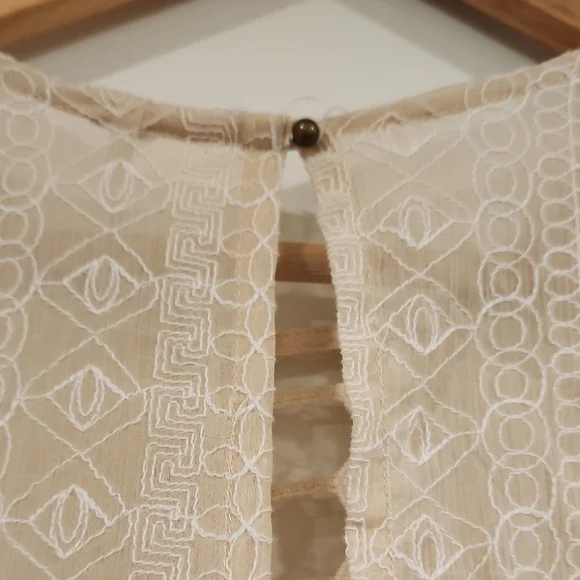 Free People Cream Lace Mini Dress - Picture 8 of 13